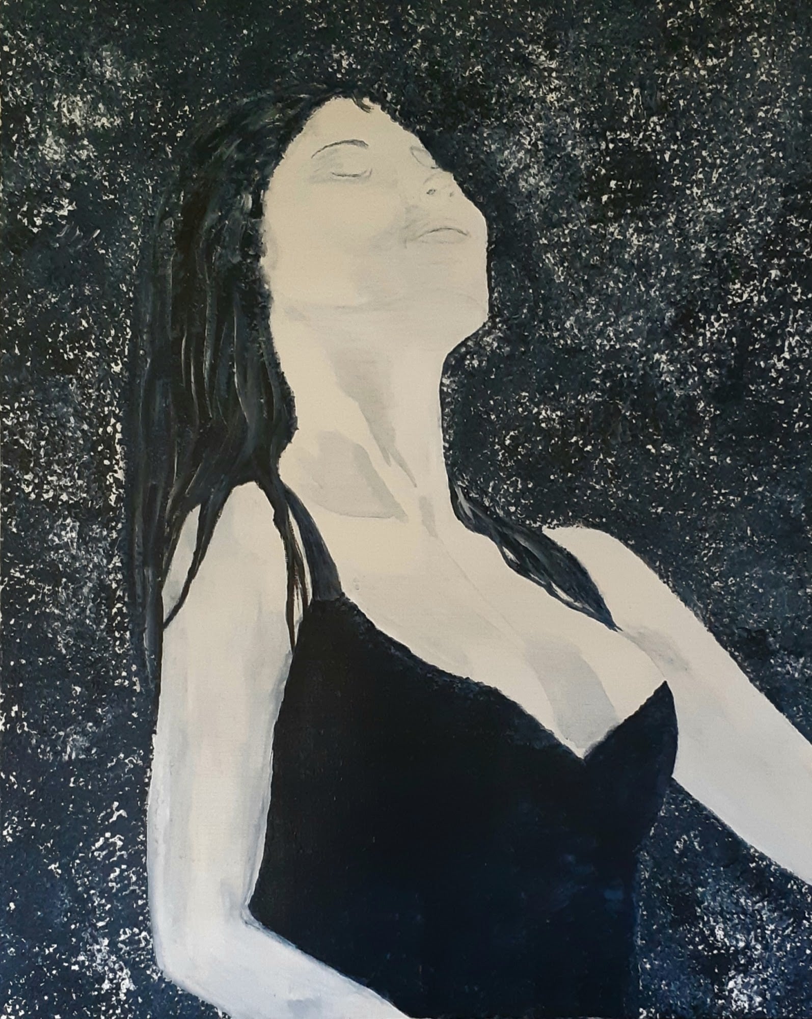 Lyt til stilheden 80 x 100 cm. i sølvramme.
Pris kr. 5.200